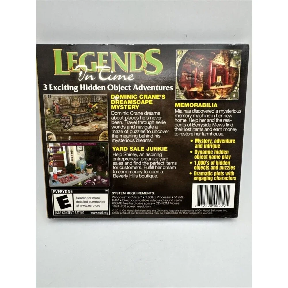 LEGENDS IN TIME 3 PAK PC CD. CD31